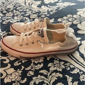 Women’s Converse All Star White and Red Size 9 shoes